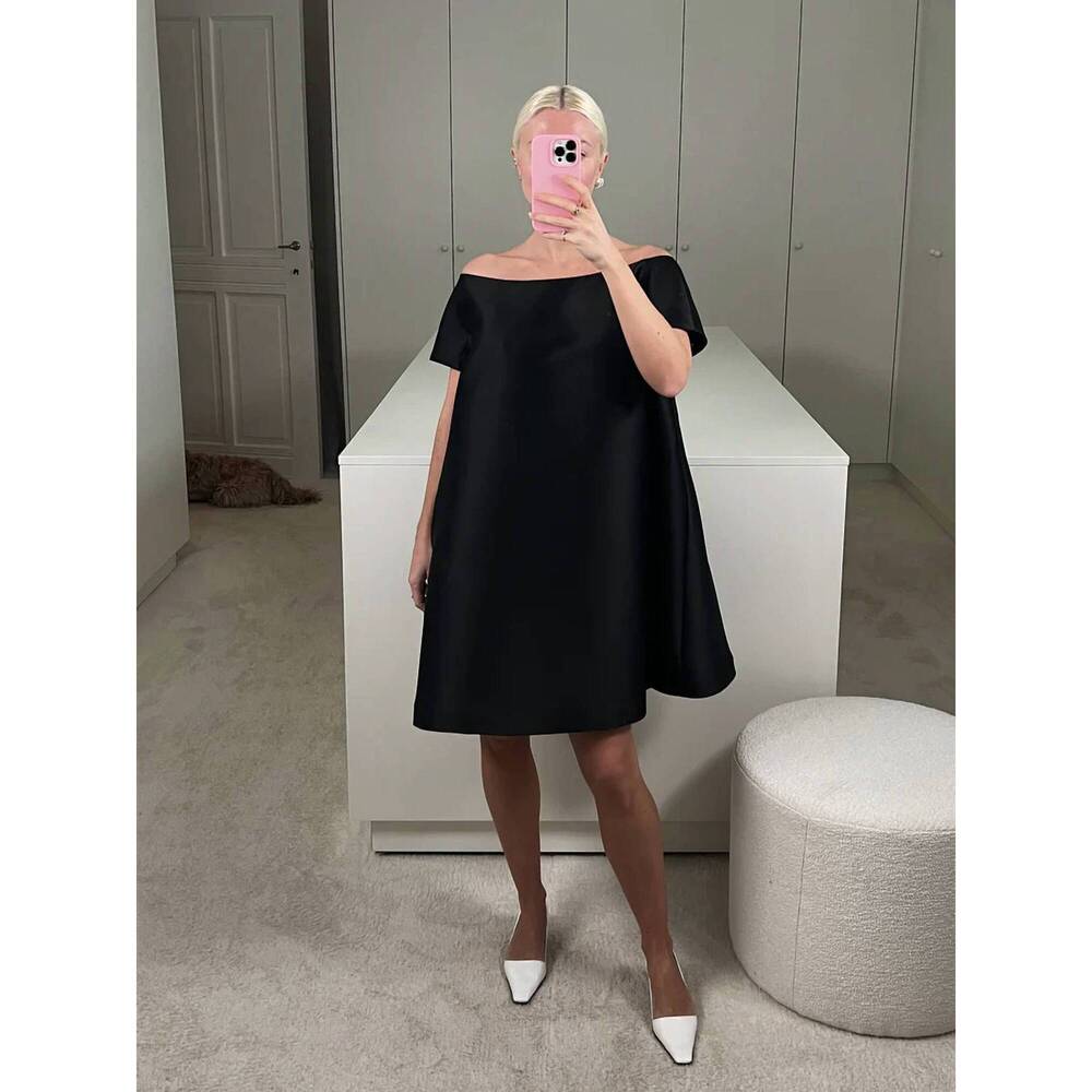 NEW BERNADETTE will short dress in black